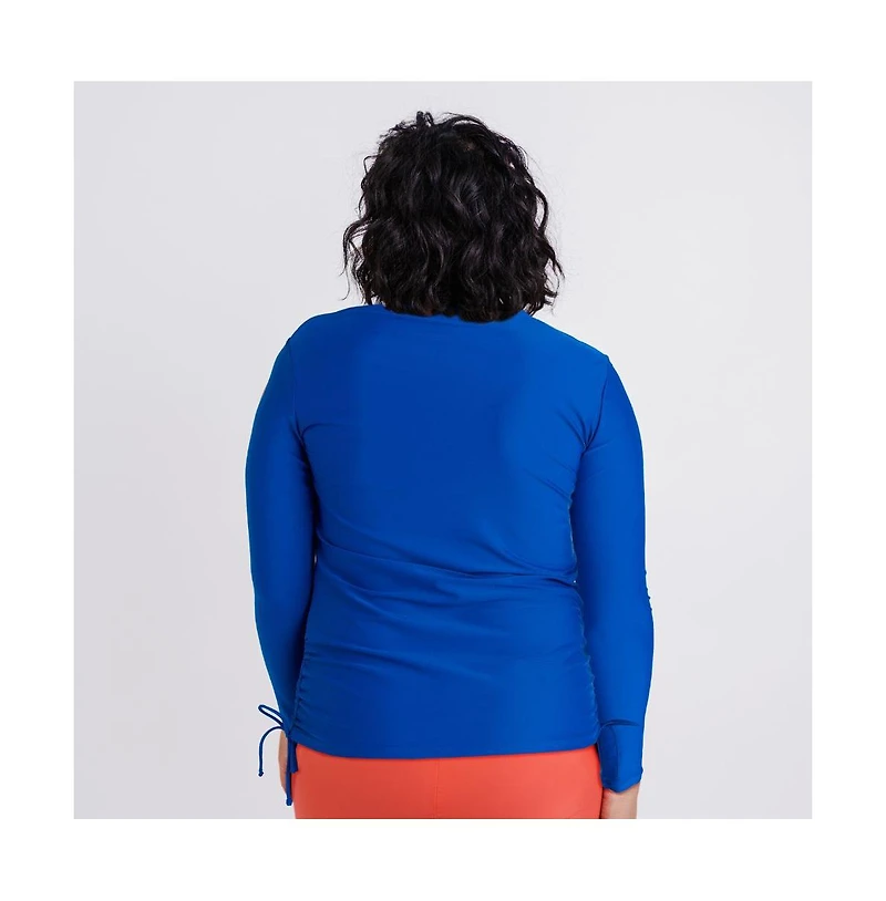 Calypsa Plus Half-Zip Nora Swim Top