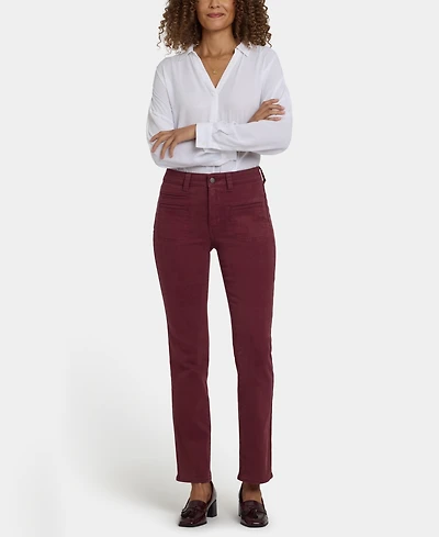 Nydj Petite Marilyn Straight Utility Jeans