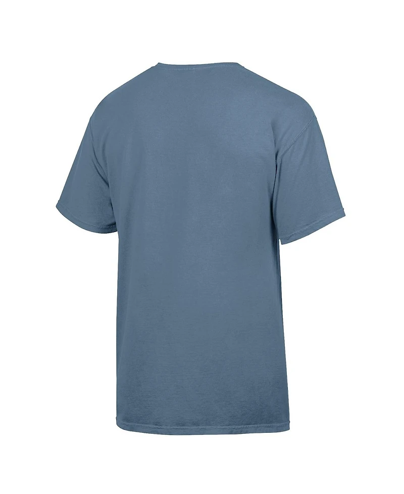 Comfortwash Men's Blue Texas Longhorns vs. Oklahoma Sooners Red River Rivalry Battle For The Golden Hat Matchup T-Shirt