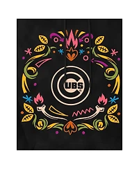 New Era Men's Black Chicago Cubs Dia de los Muertos Brushed Fleece Hoodie