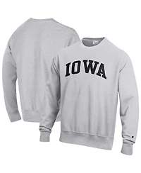 Champion Men's Gray Iowa Hawkeyes Reverse Weave Fleece Sweatshirt