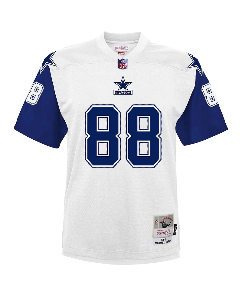 Mitchell & Ness Big Boys and Girls Michael Irvin White Dallas Cowboys 1994 Alternate Legacy Jersey