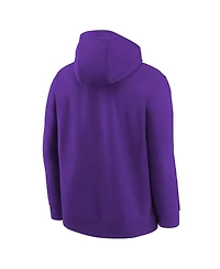 Nike Big Boys and Girls Purple Sacramento Kings 2025/26 Club Fleece Practice Hoodie