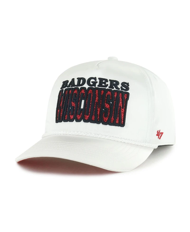 '47 Brand Women's White Wisconsin Badgers Outspoken Hitch Adjustable Hat