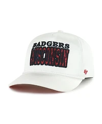 '47 Brand Women's White Wisconsin Badgers Outspoken Hitch Adjustable Hat