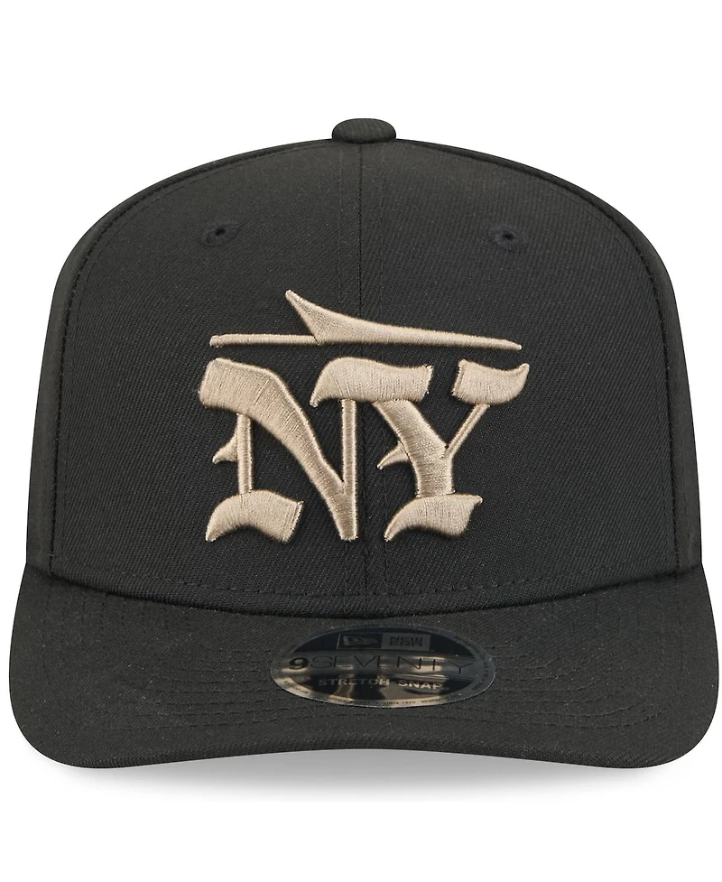 New Era Men's Black New York Jets 2025 Rivalries Collection Fan Pack 9SEVENTY Adjustable Hat