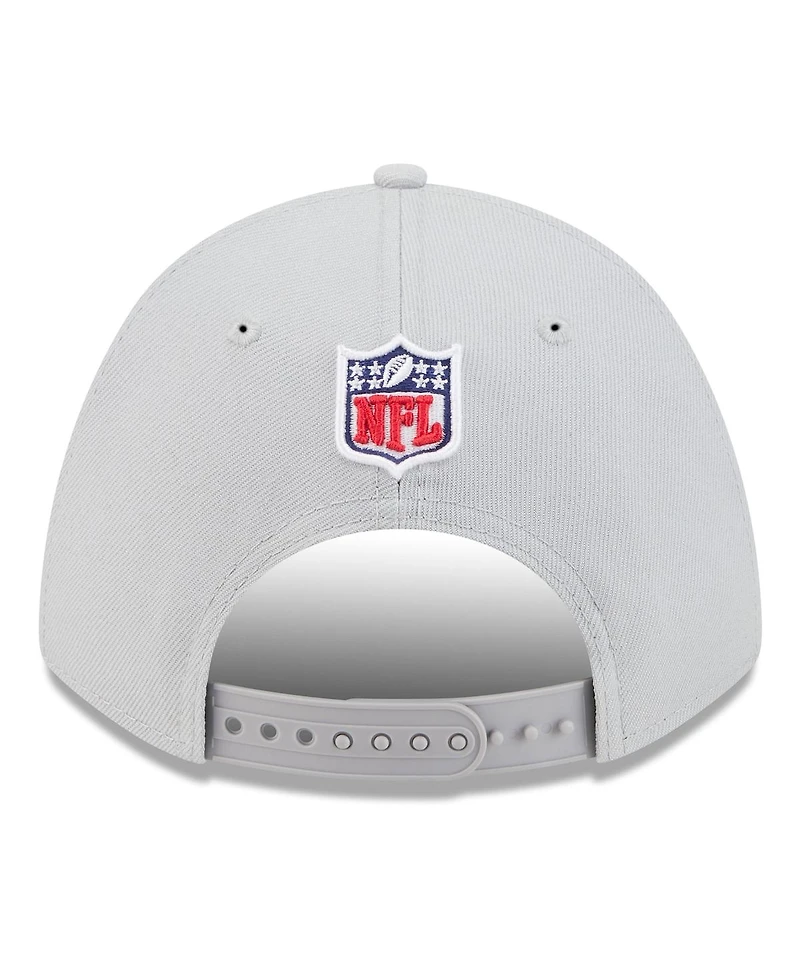 New Era Men's Wolf Gray Seattle Seahawks 2025 Rivalries Collection Sideline A-Frame 9FORTY Adjustable Hat