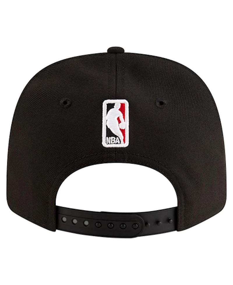 New Era Men's Black Chicago Bulls 9SEVENTY Stock Adjustable Hat