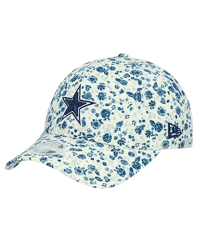 New Era Women's Cream Dallas Cowboys Ditzy 9TWENTY Adjustable Hat
