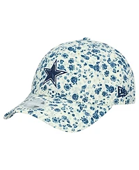 New Era Women's Cream Dallas Cowboys Ditzy 9TWENTY Adjustable Hat