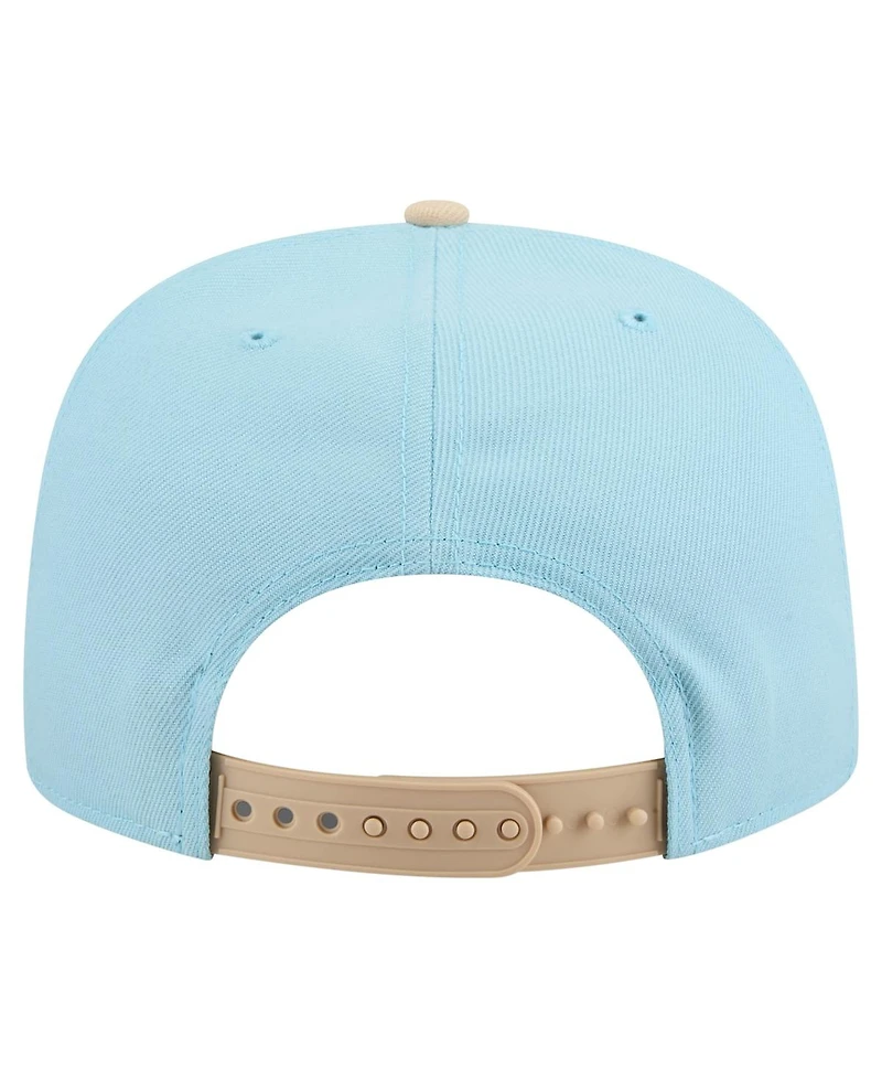 New Era Men's Light Blue/Light Beige Detroit Tigers Color Pack A-Frame 9FIFTY Snapback Hat