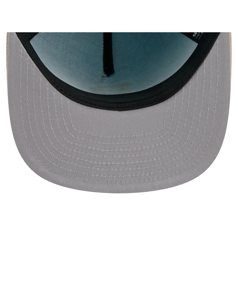 New Era Men's Light Blue/Light Beige Pittsburgh Pirates Color Pack A-Frame 9FIFTY Snapback Hat