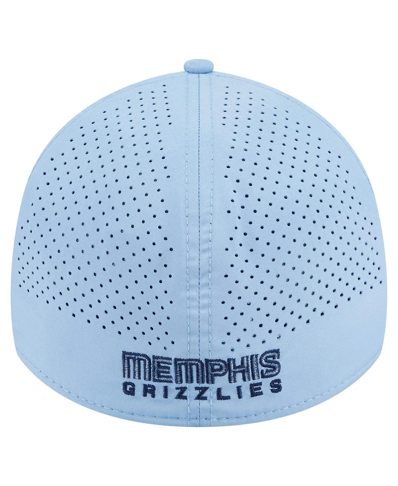 New Era Men's Light Blue Memphis Grizzlies Featherweight Poly Rope Flex 39Thirty Hat