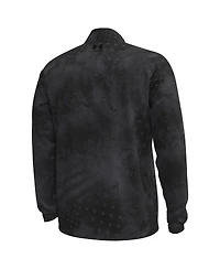 Under Armour Men's Black Wisconsin Badgers Freedom Collection ArmorFuse Half-Zip Sweatshirt