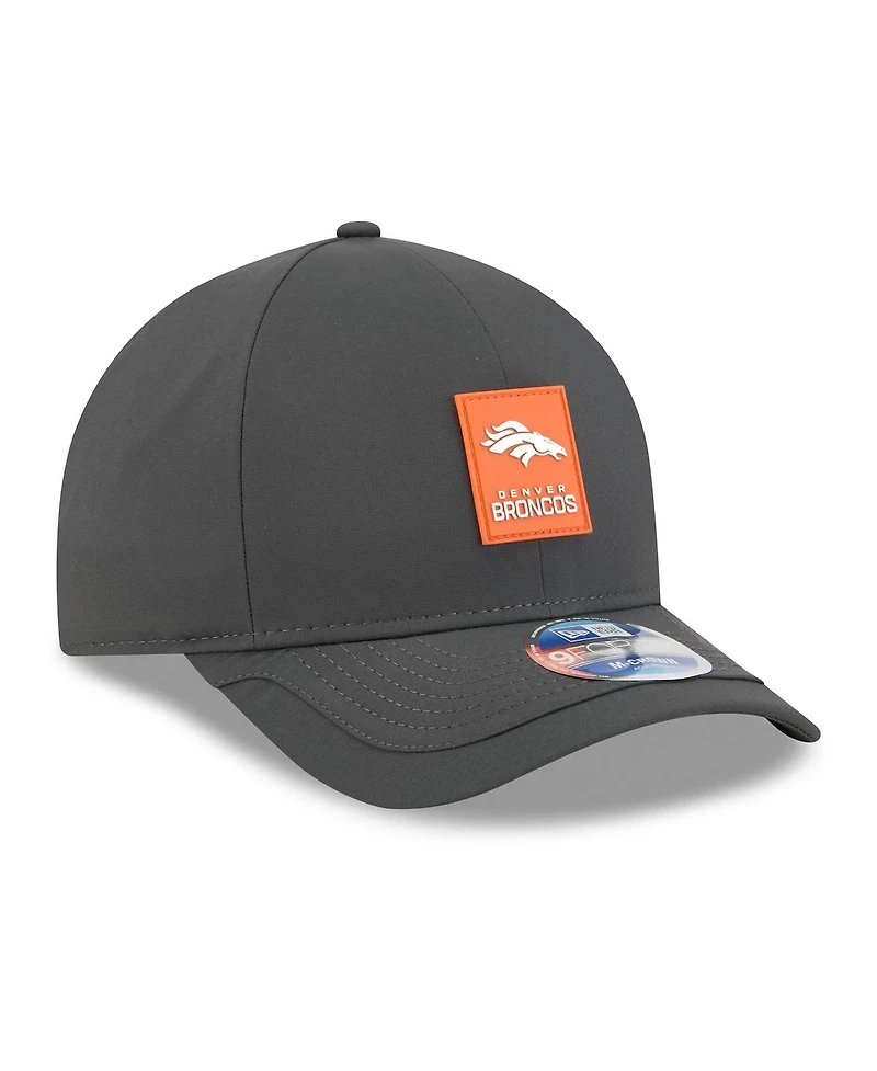 New Era Men's Charcoal Denver Broncos 2025 Sideline Cold Weather 9FORTY M-Crown Adjustable Hat