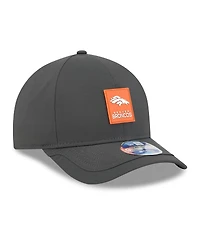 New Era Men's Charcoal Denver Broncos 2025 Sideline Cold Weather 9FORTY M-Crown Adjustable Hat
