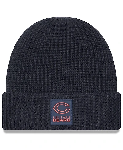 New Era Men's Charcoal Chicago Bears 2025 Sideline Cold Weather Cuffed Knit Hat