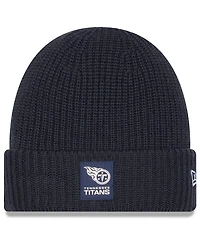 New Era Men's Charcoal Tennessee Titans 2025 Sideline Cold Weather Cuffed Knit Hat