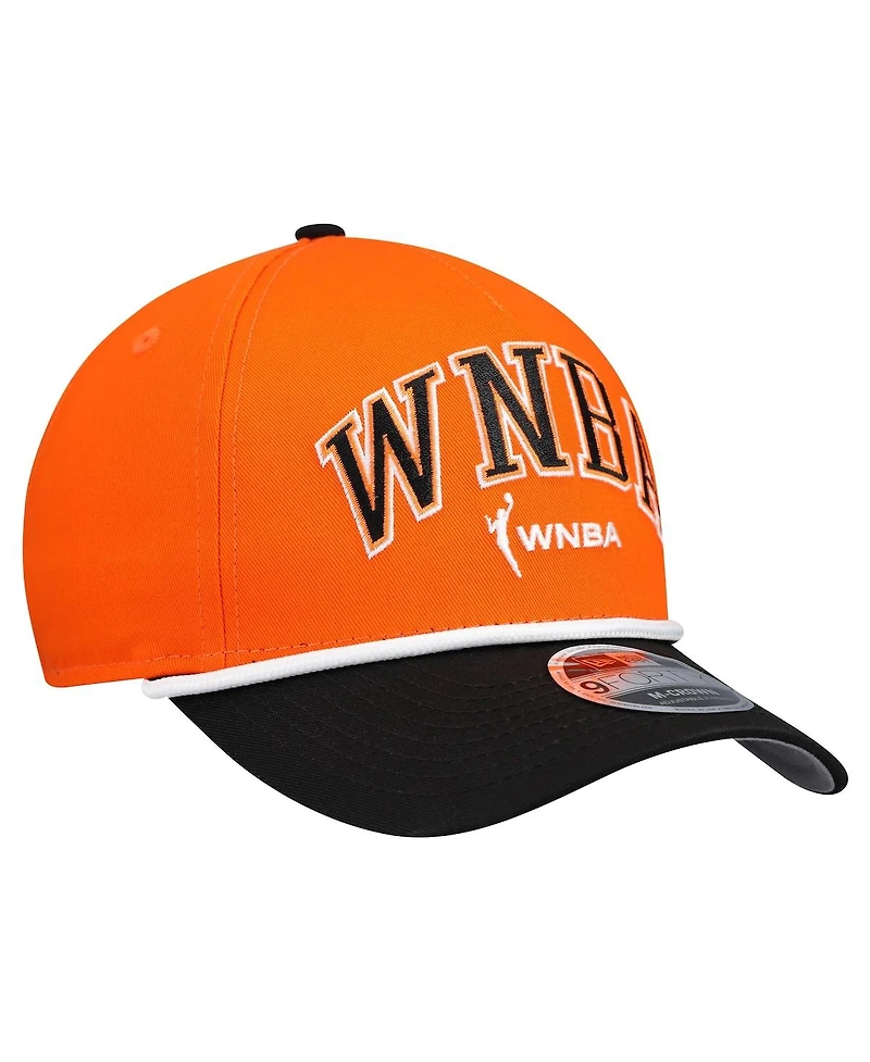 New Era Men's Orange Wnba Gear Bold Arch Coolera 9FORTY A-Frame M-Crown Adjustable Hat
