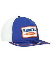 New Era Men's Royal/White Denver Broncos Patch 19TWENTY Adjustable Hat
