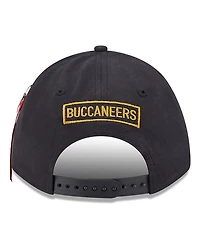 New Era x Alpha Men's Industries Black Tampa Bay Buccaneers A-Frame 9FORTY Adjustable Hat