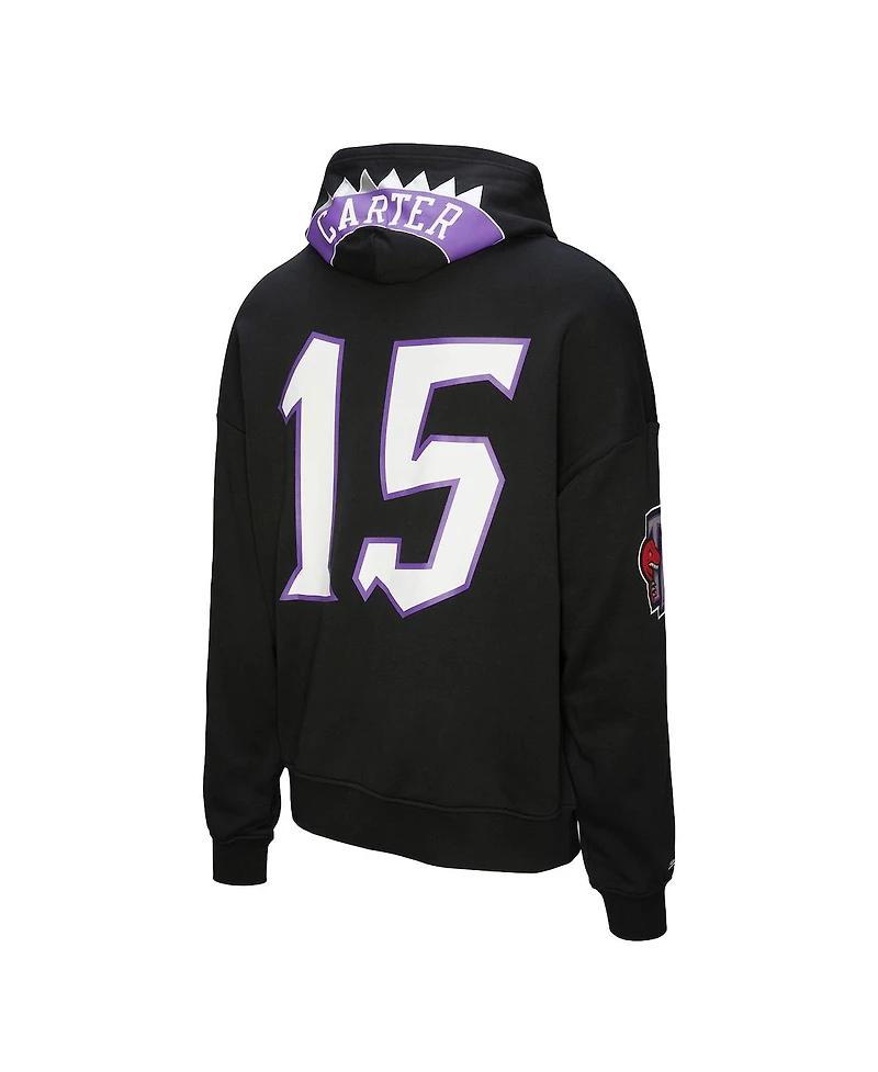 Mitchell & Ness Men's and Women's Vince Carter Black Toronto Raptors Hardwood Classics Maxxed Out Full-Zip Hoodie