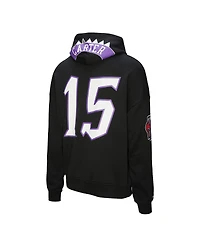 Mitchell & Ness Men's and Women's Vince Carter Black Toronto Raptors Hardwood Classics Maxxed Out Full-Zip Hoodie