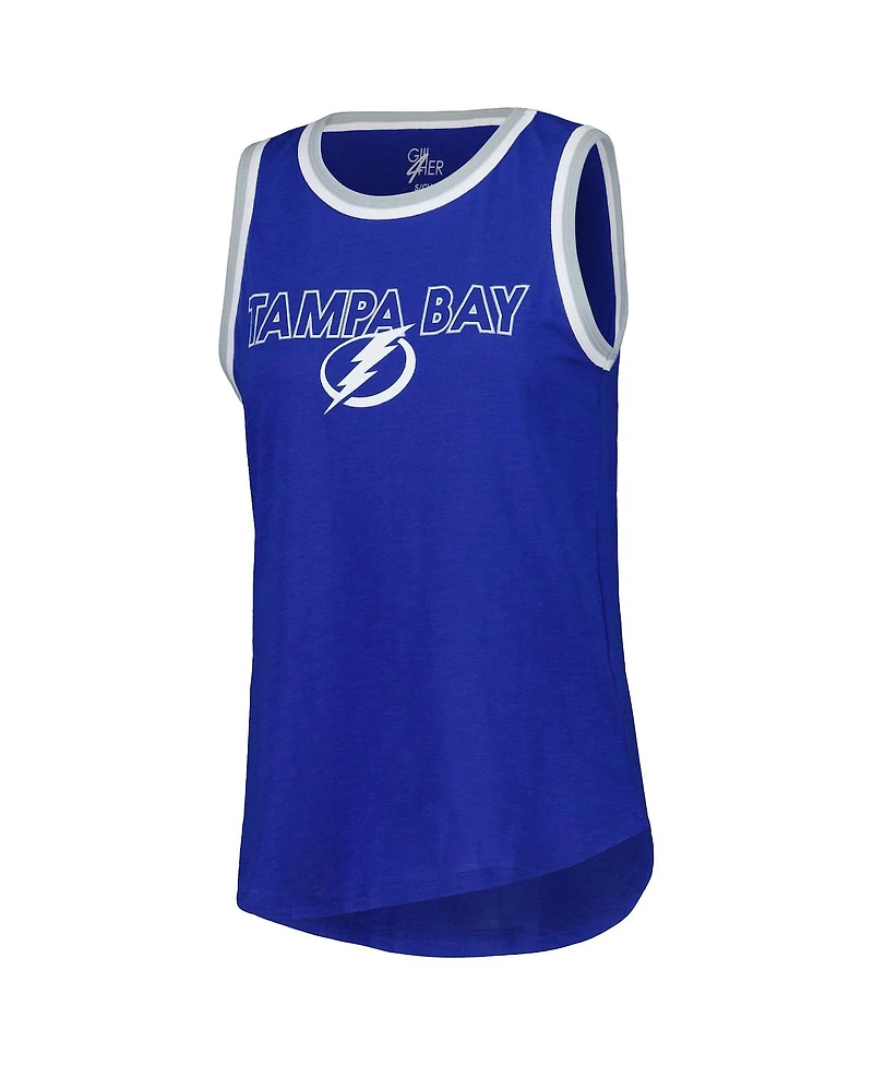 G-iii 4Her by Carl Banks Women's Blue Tampa Bay Lightning Strategy Tank Top