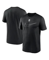 Nike Men's Black Detroit Tigers Legend Swoosh Dri-fit T-Shirt