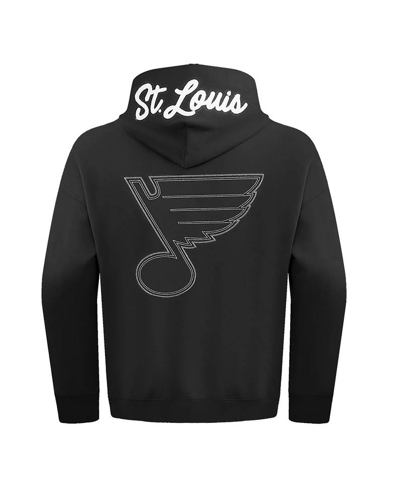 Pro Standard Men's Black St. Louis Blues Paint the City Pullover Hoodie