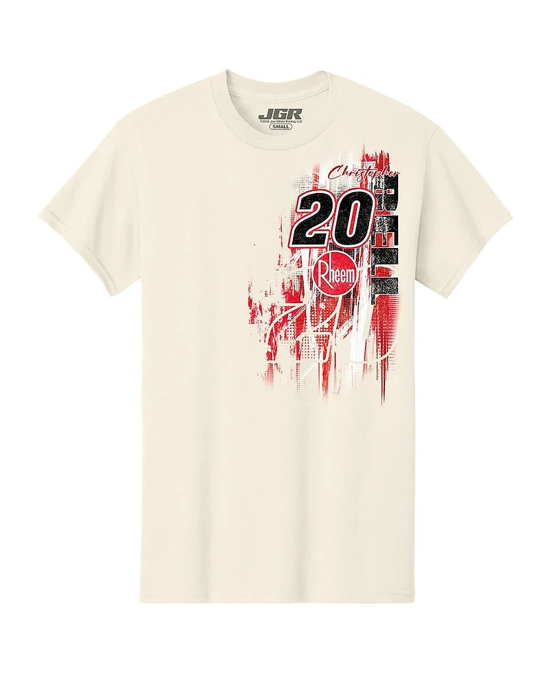 Joe Gibbs Racing Team Collection Men's Natural Christopher Bell Rheem Car T-Shirt