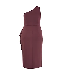City Chic Women's Plus Priyanka One Shoulder Dress