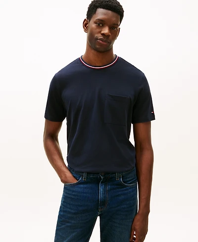 Tommy Hilfiger Men's Color-Block Pocket Pique T-Shirt