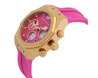 Technomarine Women's Tm-523009 Reef Quartz Silver, Hot Pink Dial Watch