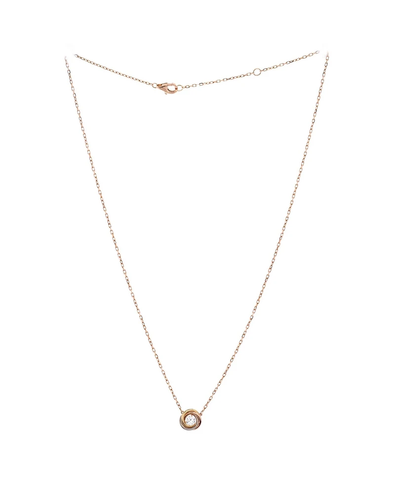 Pre-Owned Cartier Trinity Diamond Pendant Necklace