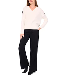 Vince Camuto Women's Colorblocked Drop-Shoulder Sweater