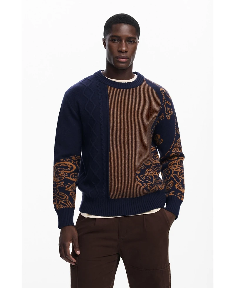Desigual Men's Paisley sweater