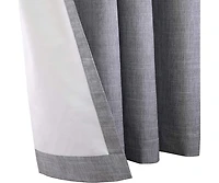 Commonwealth Newberry Grommet Curtain Panel Window Dressing - 52x95", Greige