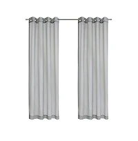 Habitat Luna Light Filtering Grommet Lightweight Solid Dolly Fabric Curtain Panel for Livingroom 52" x 95" Grey