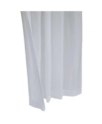 Habitat 85% Polyester 15% Cotton Crushed Sheer Tab Crinkle Textured Solid Curtain Panel 52" x 95" White