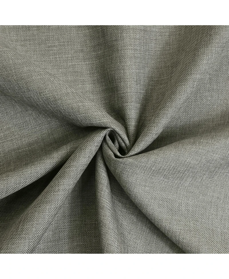 Habitat 100% Polyester Milo Light Faux Linen Solid Filtering Grommet Curtain Panel 52" x 95" Grey