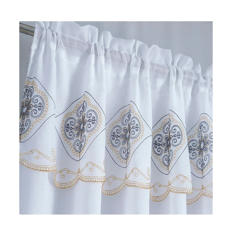 Oliva Gray Arcadia Embroidered Panel