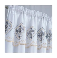 Oliva Gray Arcadia Embroidered Panel