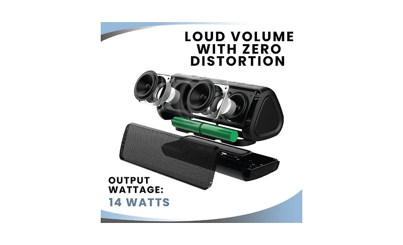 Oontz Angle 3 Ultra Bluetooth Speaker 2PK, Black