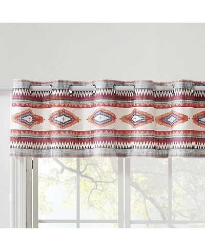 Kiva Western Boho Grommet Window Valance 84" x 16" by Greenland Home Fashion