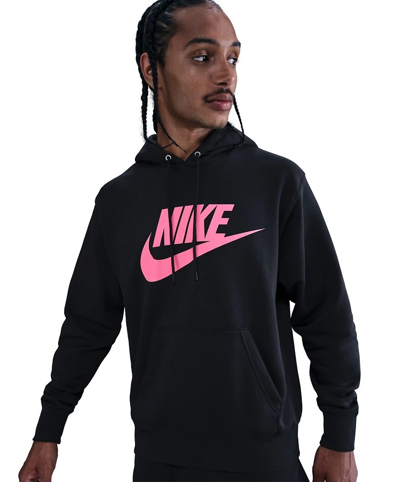 Nike Men's Club Fleece Standard-Fit Logo-Print Hoodie