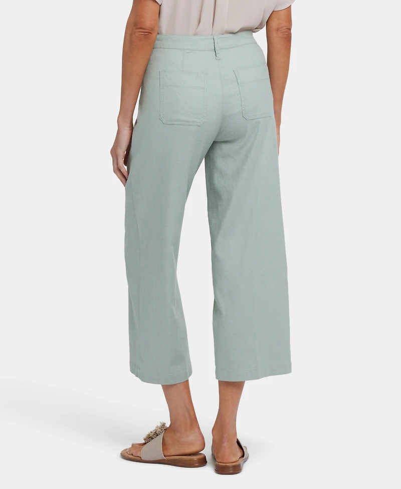 Nydj Women's Wide Leg Cargo Capri Pants