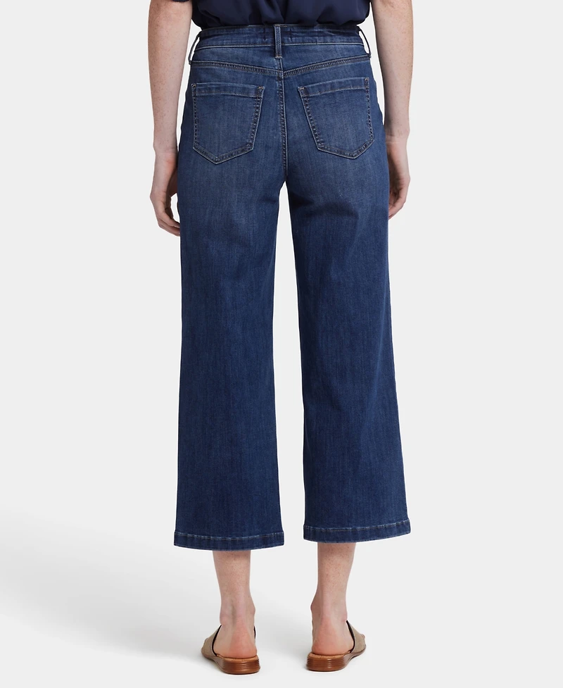 Nydj Women's Coco Relaxed Wide Leg Crop Jeans