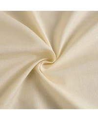 Rustic Weave Linen Curtains (2 Panels) Sheer Window Panel Set, Rod Pocket Curtains