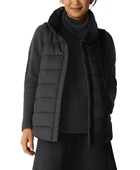 Eileen Fisher Women's Stand Collar Sleeveless Vest, Regular and Plus